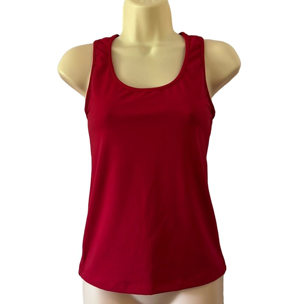 Leapin’ Leotards Red Racer Back Tank Top Dance Sports